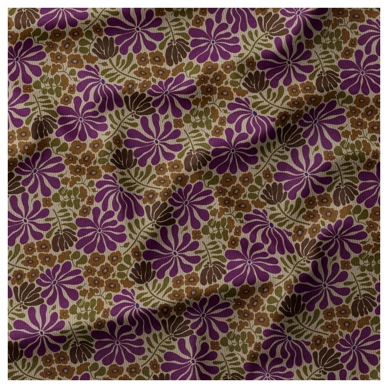 1000-Streifen-Velours BOMINI Leinen / Violett